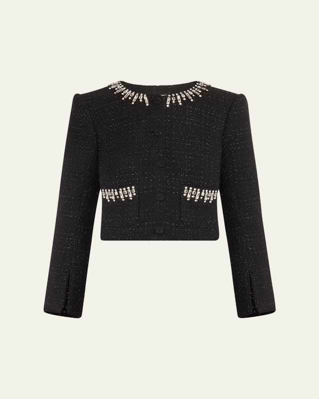 Randi Deco Border Tweed Jacket